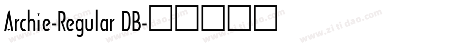 Archie-Regular DB字体转换
